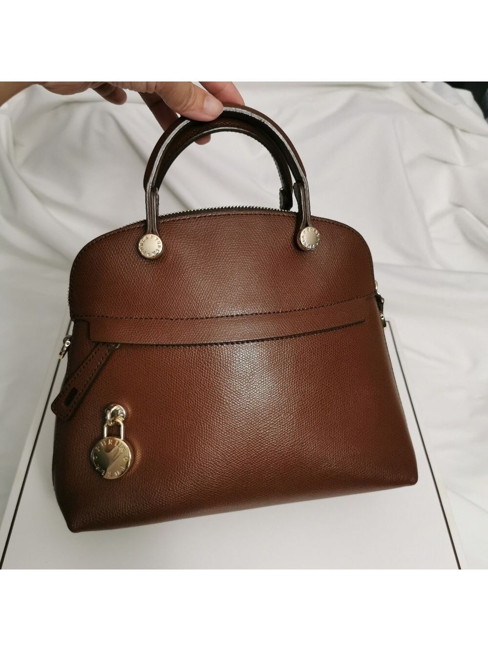 Furla Genuine Leather Bolide Style Small Handbag